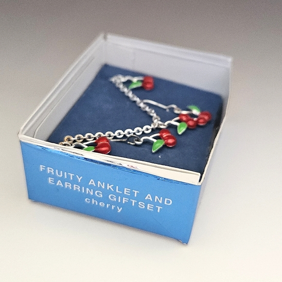 🍒 Cherry Anklet and Earrings Set 🍒 - Picture 2 of 7